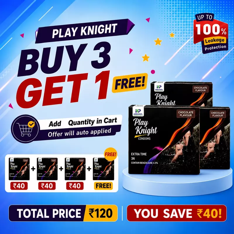 Buy 3 and Get 1 free - Playknight Extra time 3 pcs