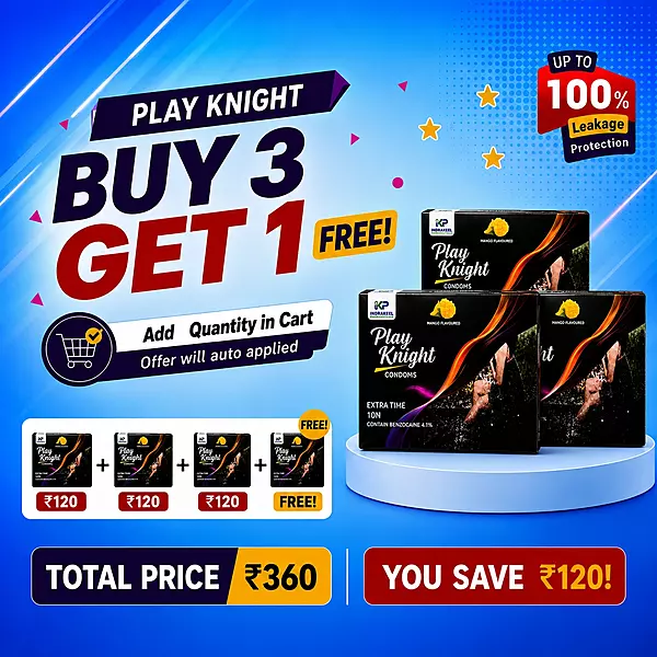 Buy 3 and Get 1 free Playknight Extra time 10 pcs